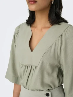 ONLCARO Leinen T-shirt