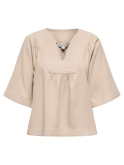 ONLCARO Leinen T-shirt