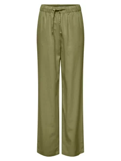 ONLCARO Locker geschnitten Leinen Hose