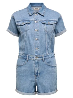 ONLCASTEL Normal geschnitten Jeans-Jumpsuit