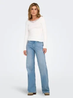 ONLCHRIS Low Waist Weiter Beinschnitt Jeans