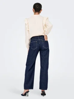 ONLCOBAIN Mittlere Taille Weiter Beinschnitt Jeans