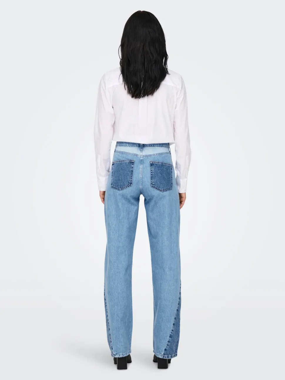 ONLCOBAIN Mittlere Taille Weiter Beinschnitt Jeans