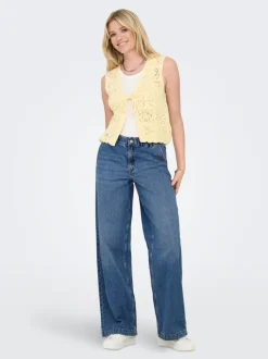 ONLCOMET Mittlere Taille Weiter Beinschnitt Jeans