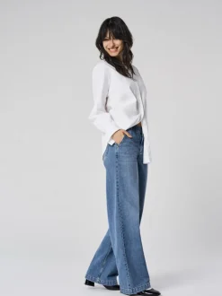 ONLCOMET Mittlere Taille Weiter Beinschnitt Jeans