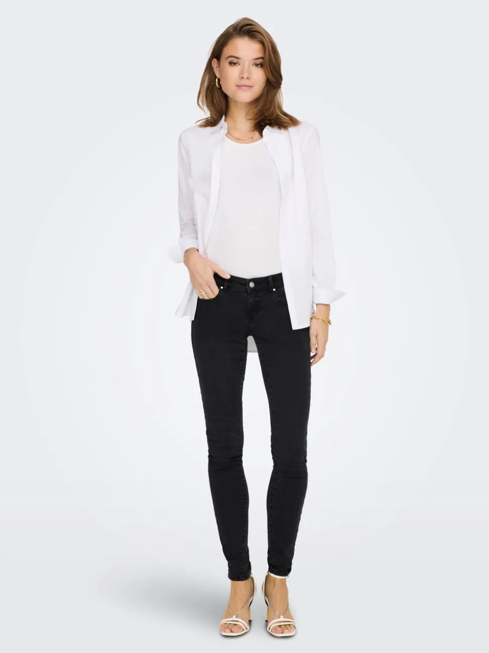ONLCORAL Sehr niedrige Taille Skinny Fit Jeans