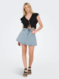 ONLEDEN Denim Jeansrock Kurzer Rock