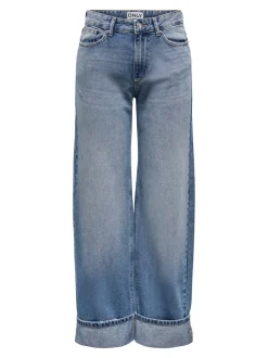 ONLELLA Mittlere Taille Weiter Beinschnitt Jeans