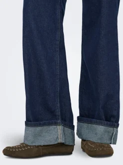 ONLELLA Mittlere Taille Weiter Beinschnitt Jeans