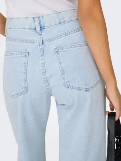 ONLELLA Mittlere Taille Weiter Beinschnitt Jeans