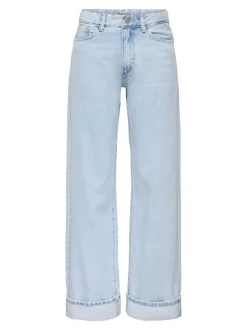 ONLELLA Mittlere Taille Weiter Beinschnitt Jeans