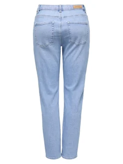 ONLEMEL Hohe Taille Gerade geschnitten Knöchellang Jeans