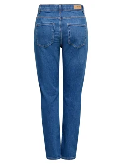 ONLEMEL Hohe Taille Gerade geschnitten Knöchellang Jeans