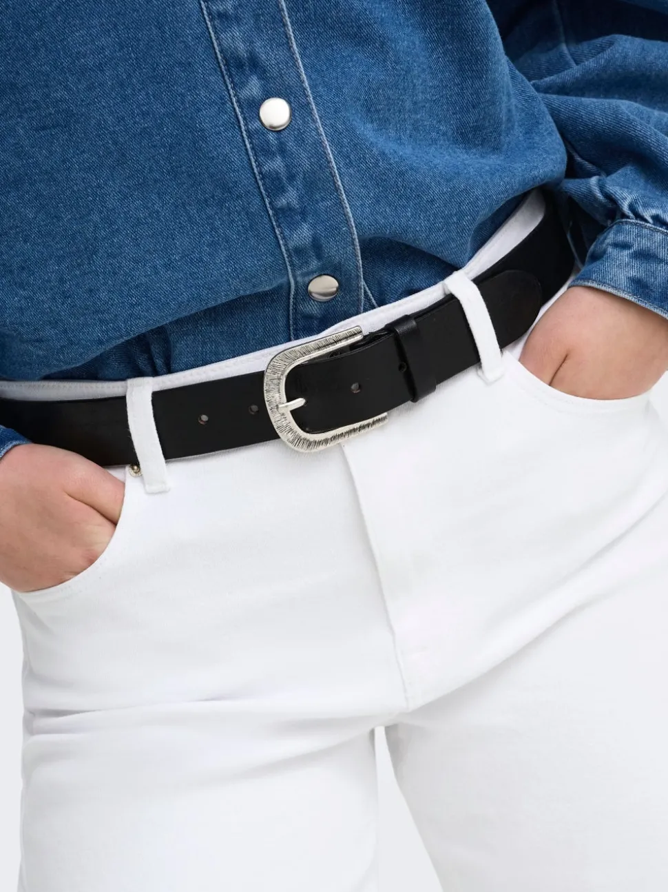 ONLEMEL Hohe Taille Gerade geschnitten Knöchellang Jeans