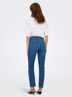 ONLEMEL Hohe Taille Gerade geschnitten Knöchellang Jeans