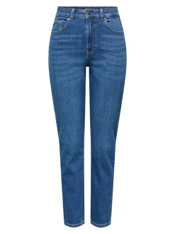 ONLEMEL Hohe Taille Gerade geschnitten Knöchellang Jeans