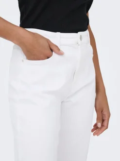 ONLEMEL Hohe Taille Gerade geschnitten Knöchellang Jeans