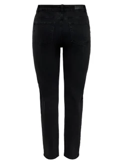 ONLEMEL Hohe Taille Gerade geschnitten Knöchellang Jeans