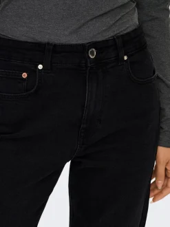 ONLEMEL Hohe Taille Gerade geschnitten Knöchellang Jeans