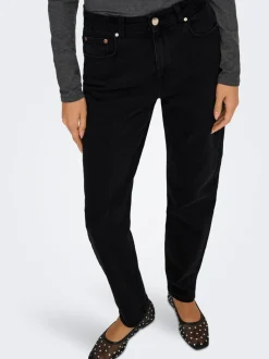ONLEMEL Hohe Taille Gerade geschnitten Knöchellang Jeans