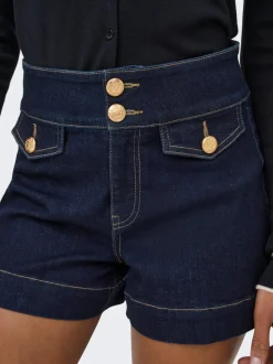 ONLEMILIA Hohe Taille Normal geschnitten Jeans-Shorts