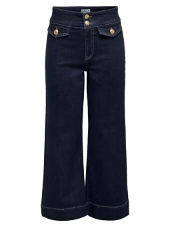 ONLEMILIA Hohe Taille Weite Passform - kurz geschnitten Jeans