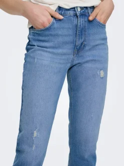 ONLEMILY Hohe Taille Gerade geschnitten Knöchellang Jeans