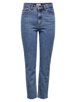 ONLEMILY Hohe Taille Gerade geschnitten Verkürzt Jeans