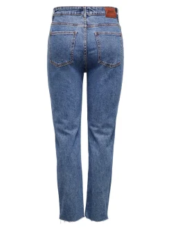ONLEMILY Hohe Taille Gerade geschnitten Verkürzt Jeans