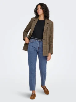 ONLEMILY Hohe Taille Gerade geschnitten Verkürzt Jeans