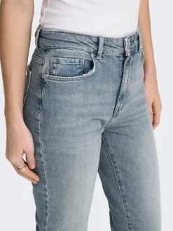 ONLEMILY Hohe Taille Gerade geschnitten Knöchellang Jeans