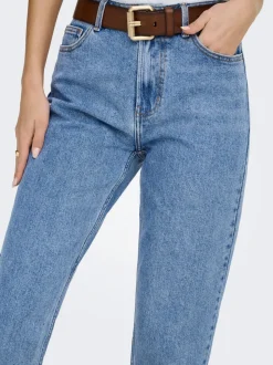 ONLEMILY Hohe Taille Gerade geschnitten Verkürzt Jeans