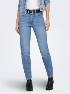 ONLEMILY Hohe Taille Gerade geschnitten Knöchellang Jeans