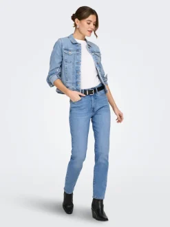 ONLEMILY Hohe Taille Gerade geschnitten Knöchellang Jeans