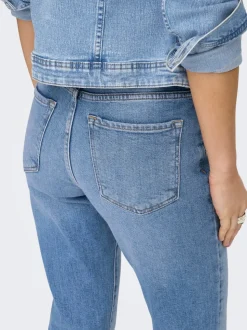ONLEMILY Hohe Taille Gerade geschnitten Knöchellang Jeans