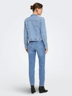 ONLEMILY Ankel Hohe Taille Gerade geschnitten Jeans