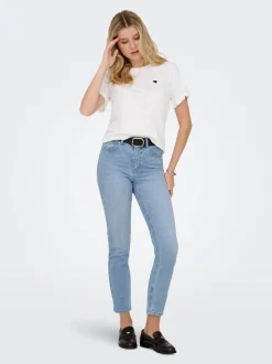ONLEMILY Hohe Taille Gerade geschnitten Knöchellang Jeans