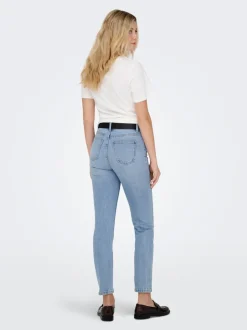 ONLEMILY Hohe Taille Gerade geschnitten Knöchellang Jeans