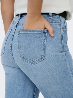 ONLEMILY Hohe Taille Gerade geschnitten Knöchellang Jeans