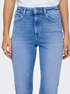 ONLEMILY Hohe Taille Gerade geschnitten Knöchellang Jeans