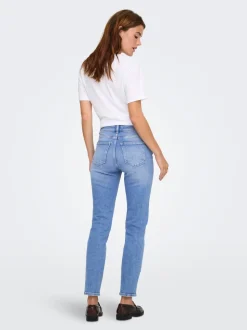 ONLEMILY Hohe Taille Gerade geschnitten Knöchellang Jeans