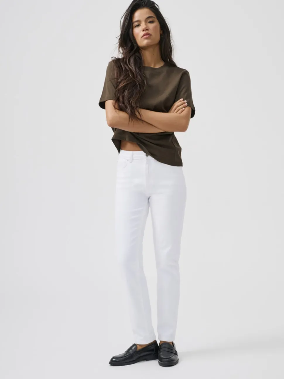 ONLEMILY Hohe Taille Gerade geschnitten Knöchellang Jeans