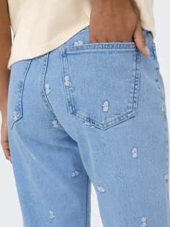 ONLEMILY Hohe Taille Gerade geschnitten Knöchellang Jeans