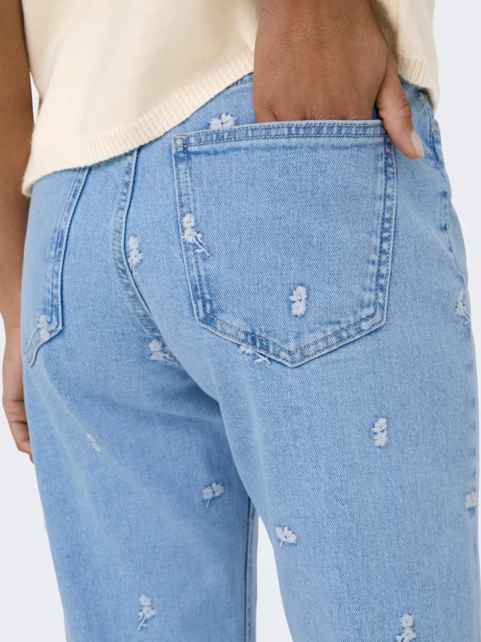 ONLEMILY Hohe Taille Gerade geschnitten Knöchellang Jeans