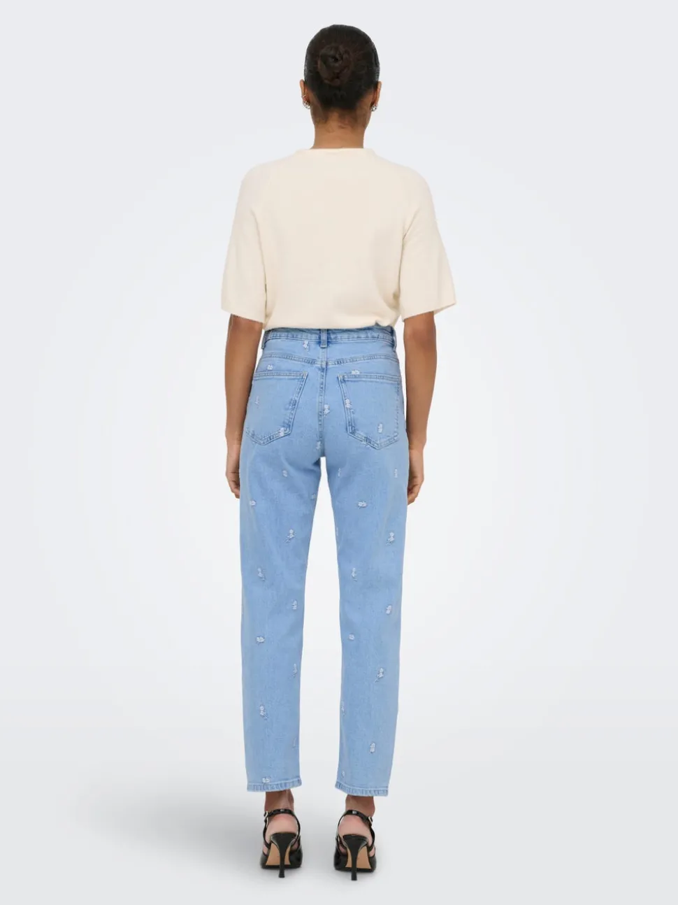ONLEMILY Hohe Taille Gerade geschnitten Knöchellang Jeans