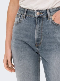 ONLEMILY Hohe Taille Gerade geschnitten Knöchellang Jeans