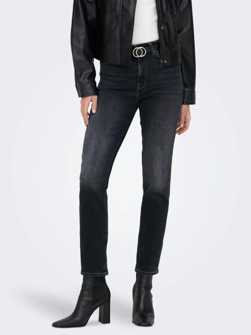 ONLEMILY Hohe Taille Gerade geschnitten Knöchellang Jeans
