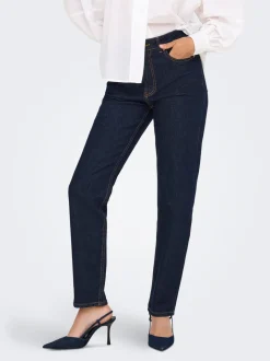 ONLEMILY Hohe Taille Gerade geschnitten Knöchellang Jeans