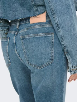 ONLEMILY Hohe Taille Gerade geschnitten Knöchellang Jeans