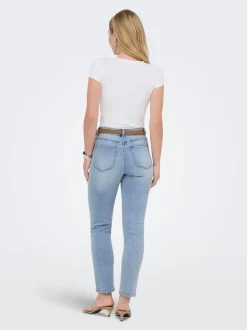 ONLEMILY-MILA Hohe Taille Gerade geschnitten Knöchellang Jeans